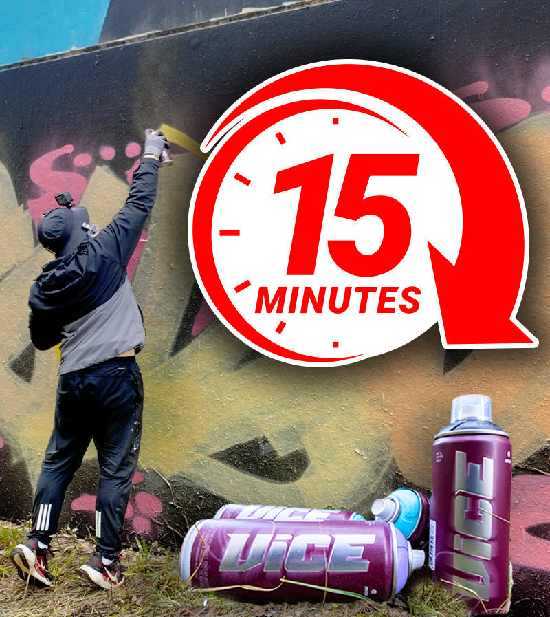 VIDEO - 15 Minute Graffiti Challenge - Part 2