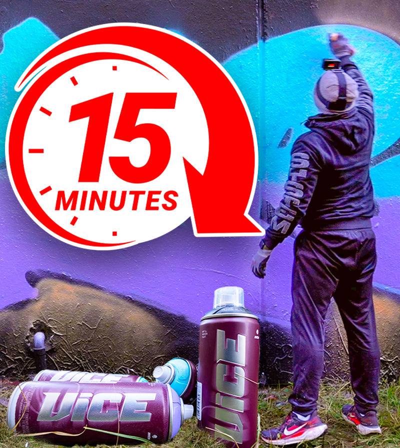 VIDEO - 15 Minute Graffiti Challenge