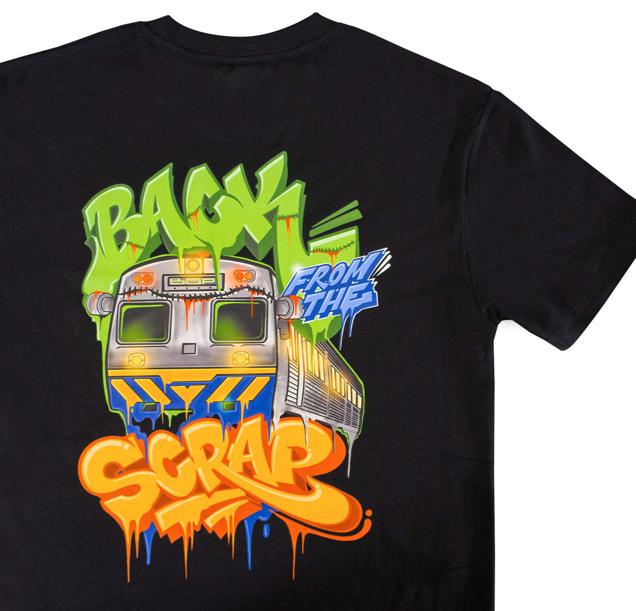 BACK FROM THE SCRAP TEE - BLACK