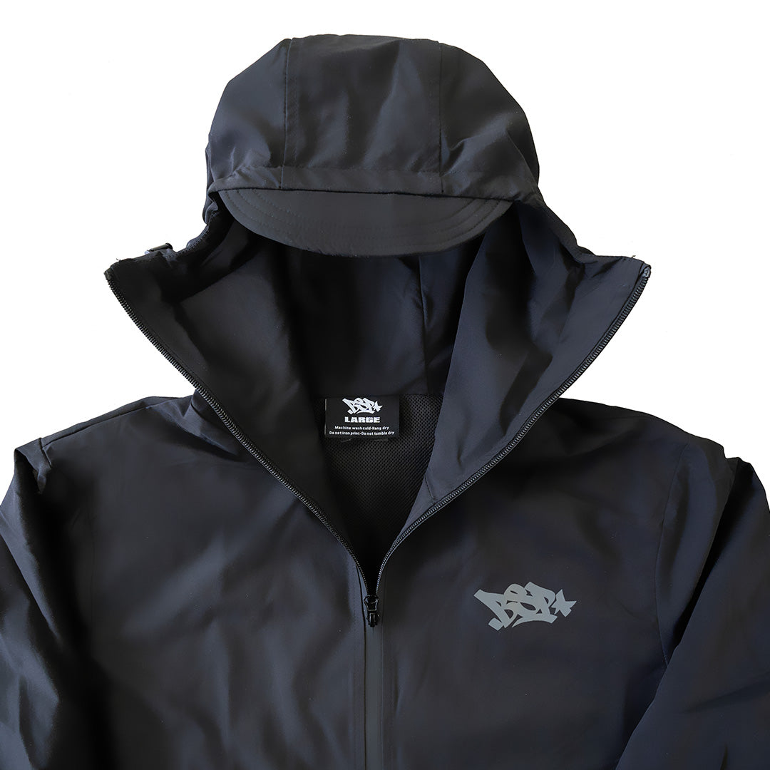 MASKUP RAIN JACKET - BLACK