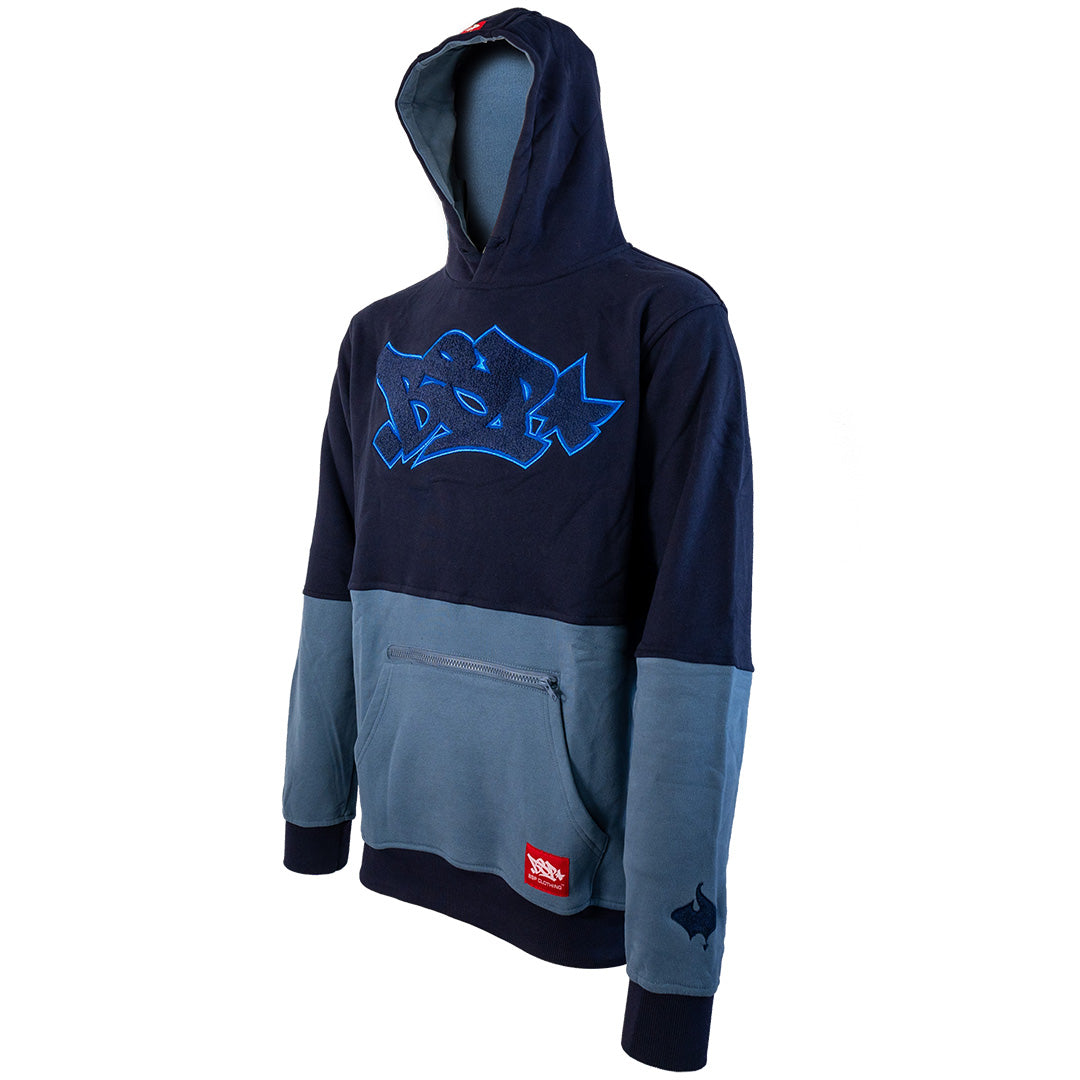 DUAL POCKET HOODIE - BLUE