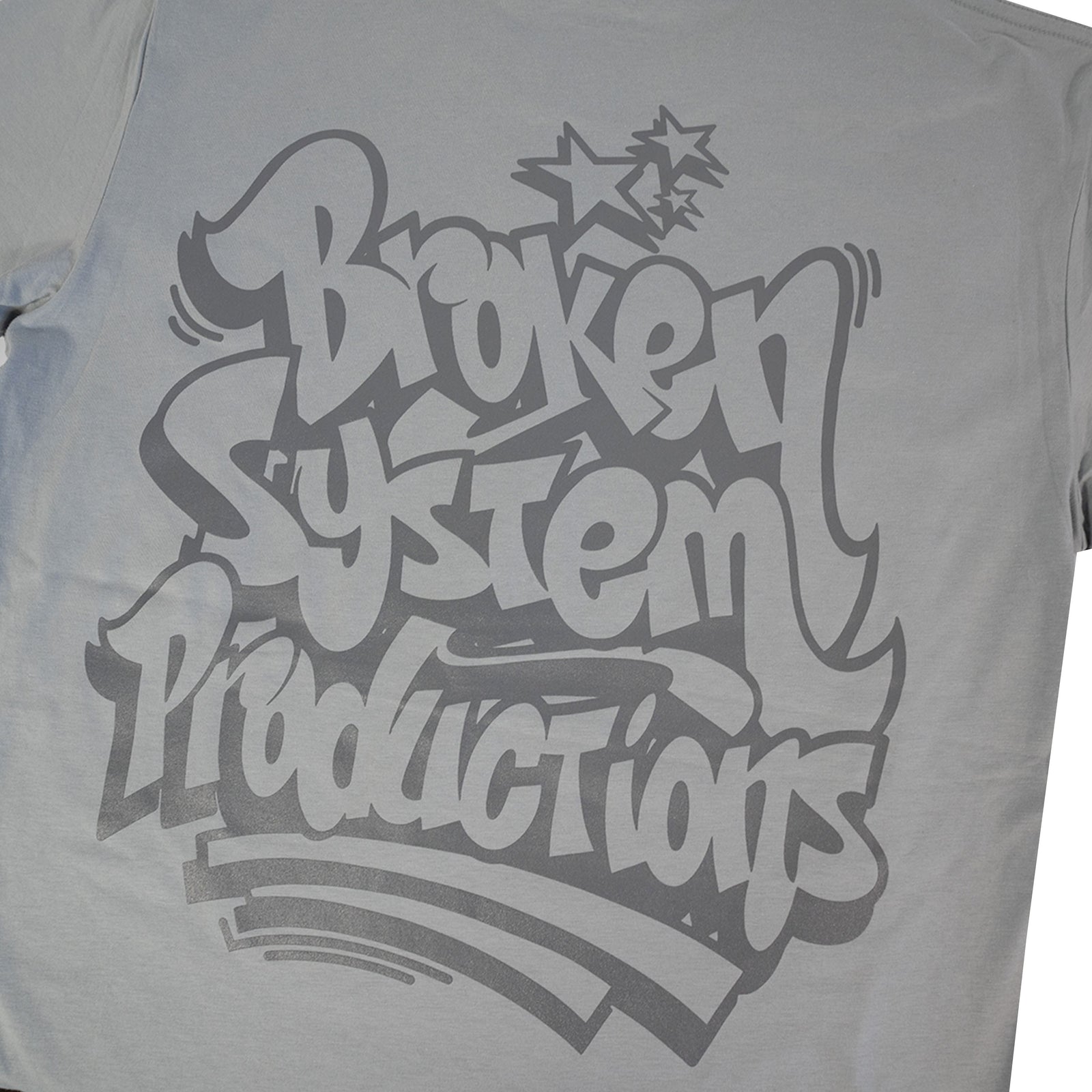 Broken System Productions Tee - Smoke Grey