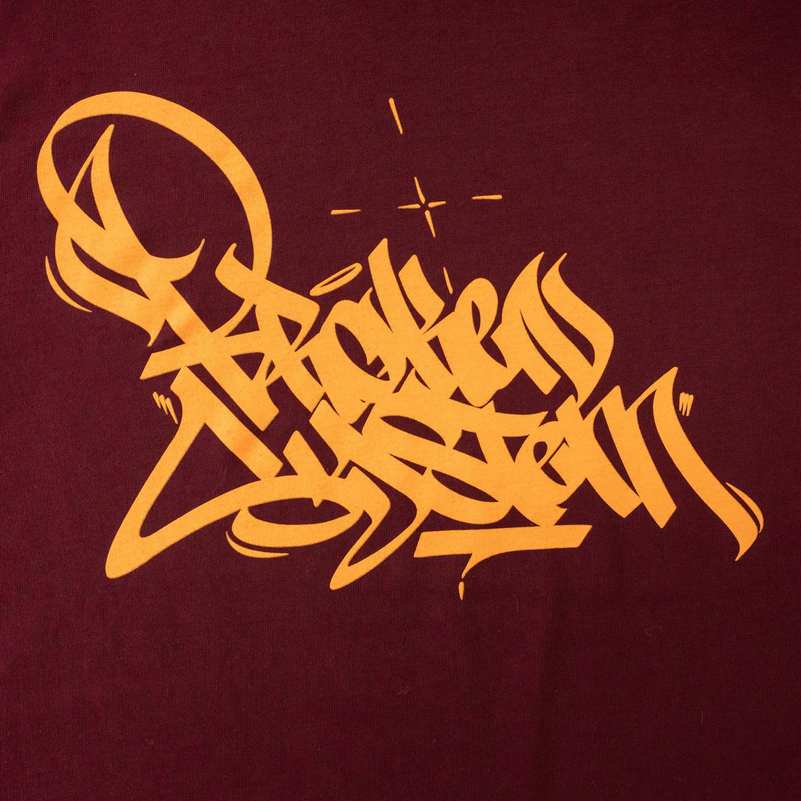 Broken System Tee - Burgundy