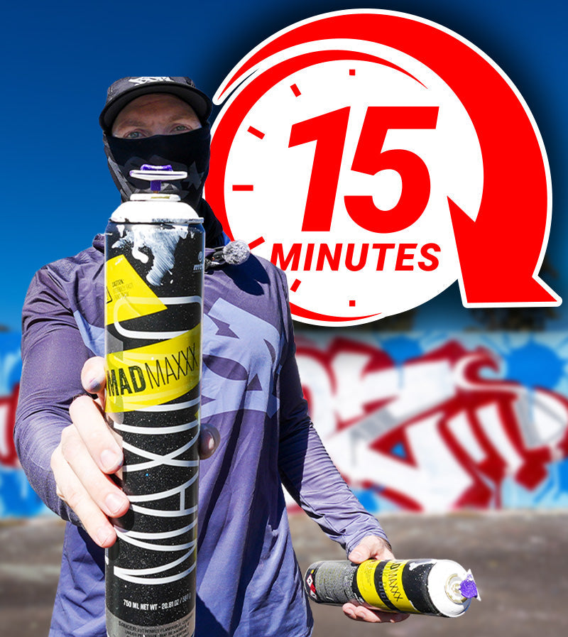 15 Minute Graffiti Challenge – Going Big with MTN Mad Max