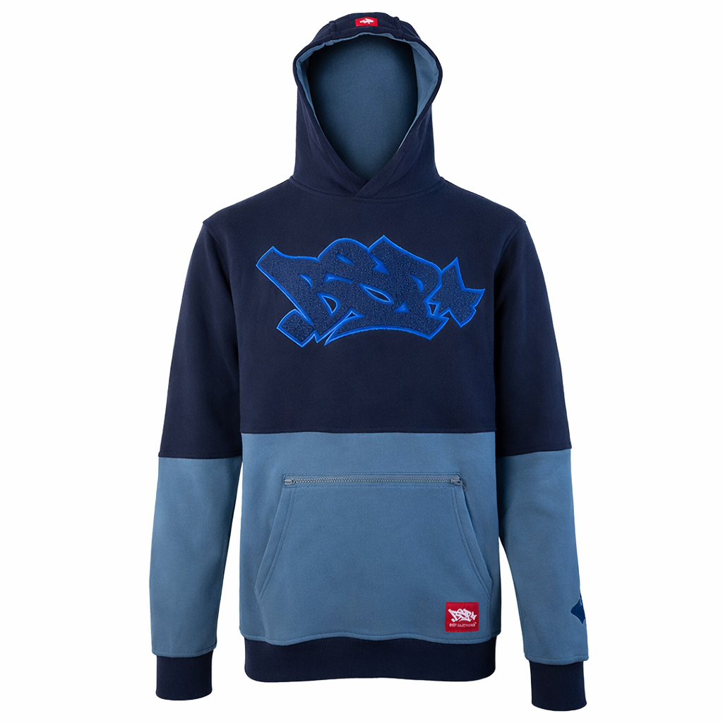 DUAL POCKET HOODIE - BLUE