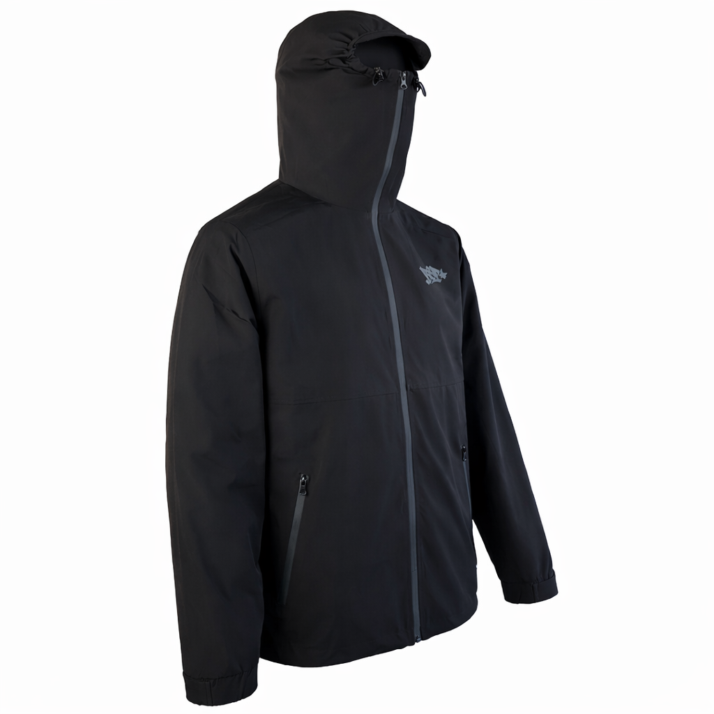 MASKUP RAIN JACKET - BLACK