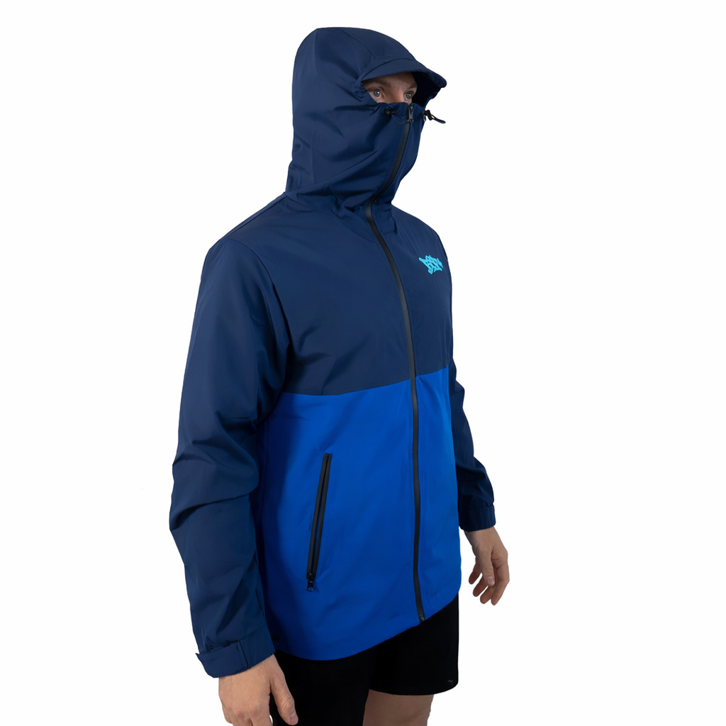 MASKUP RAIN JACKET - BLUE