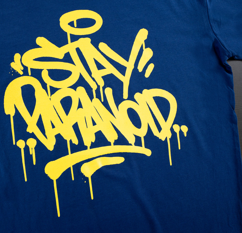 STAY PARANOID TEE - BLUE