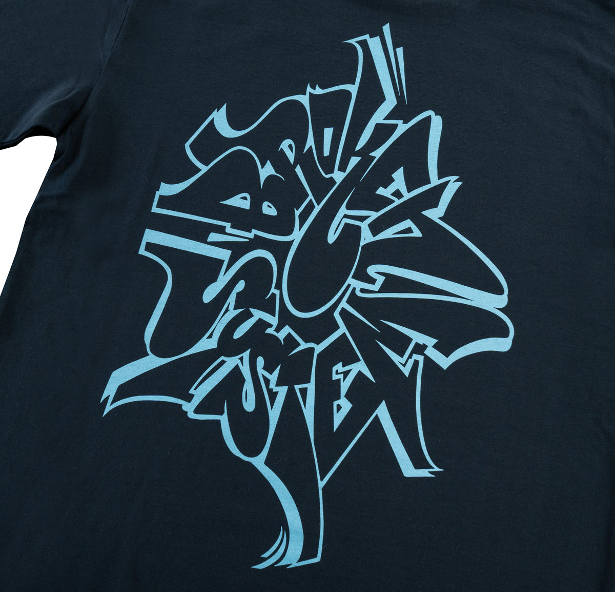 BROKEN SYSTEM MIRROR TEE - NAVY