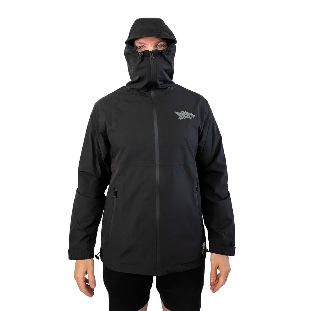 MASKUP RAIN JACKET - BLACK