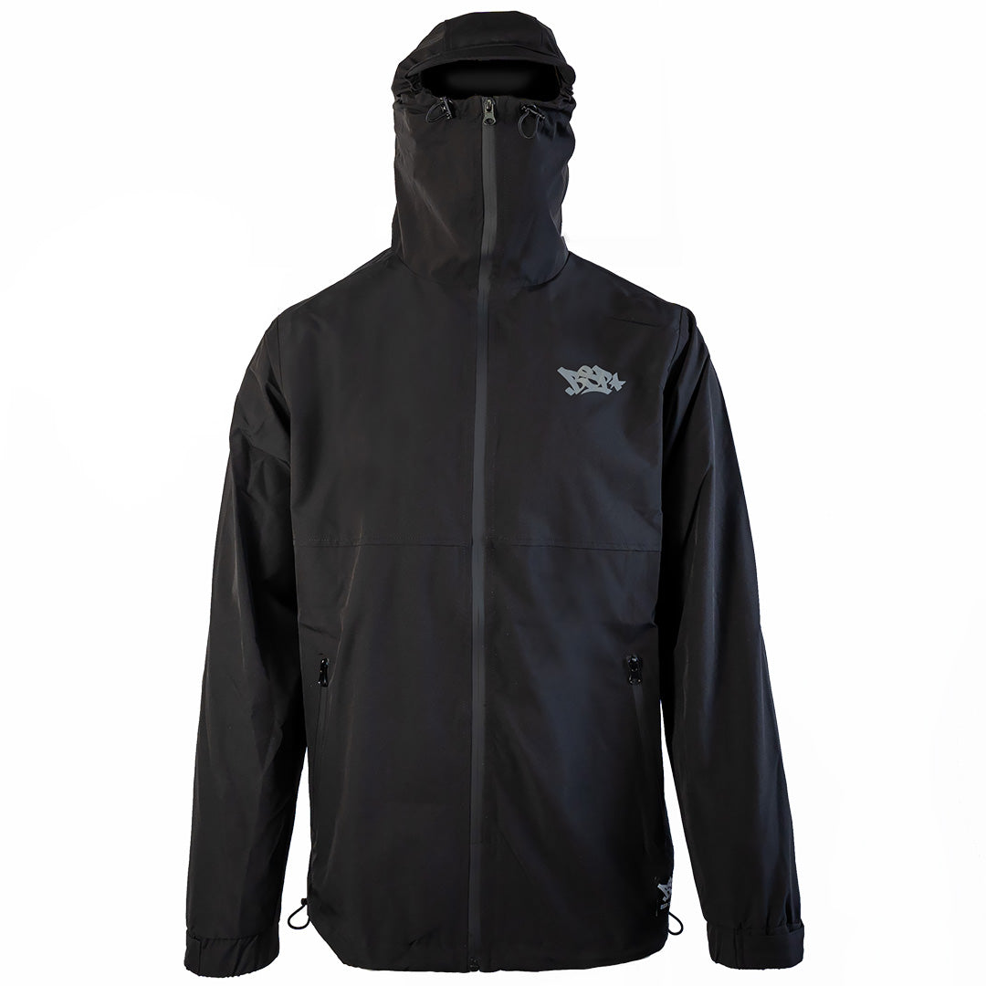 MASKUP RAIN JACKET - BLACK