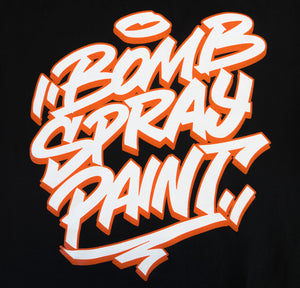 Bomb Spray Paint Tee - Black