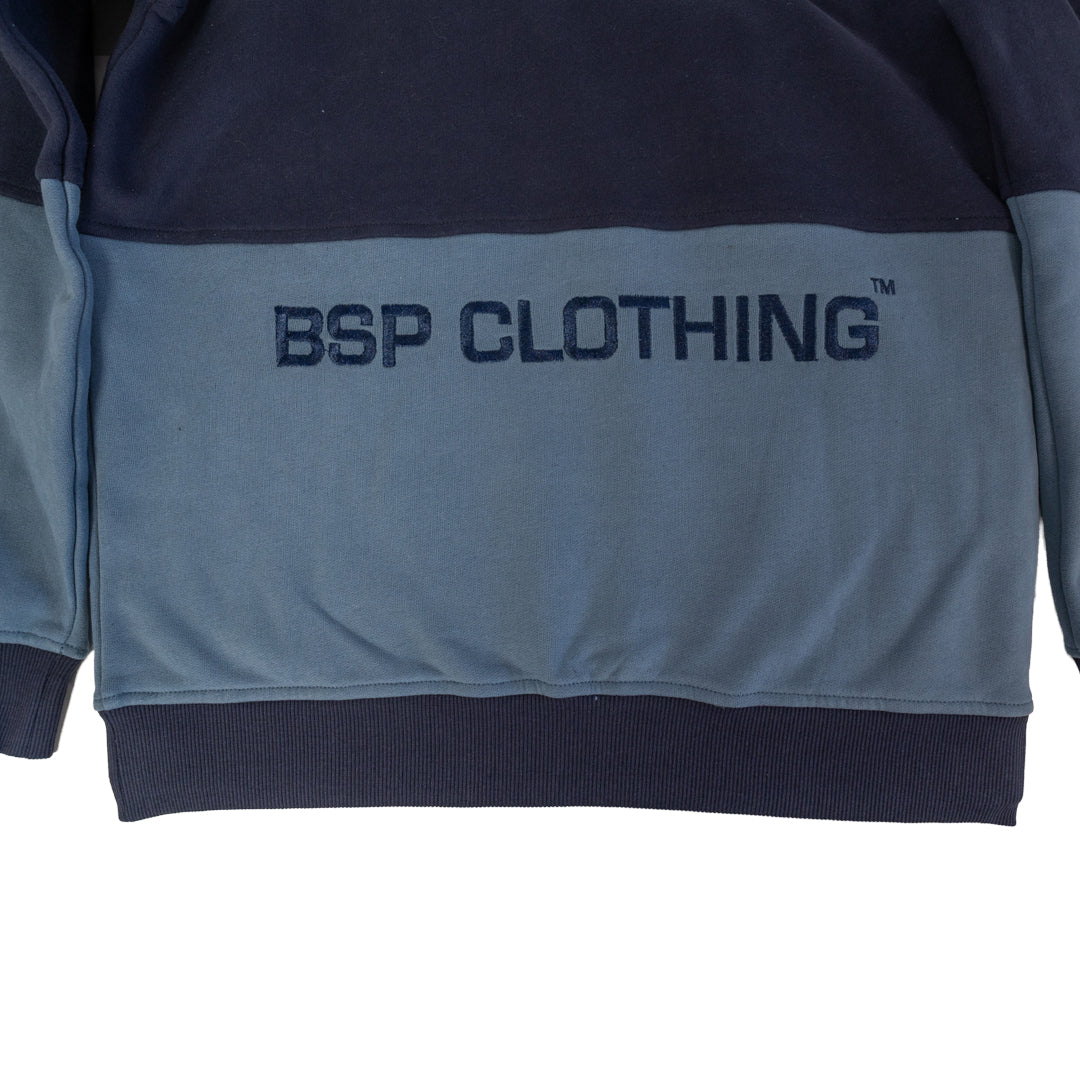 DUAL POCKET HOODIE - BLUE