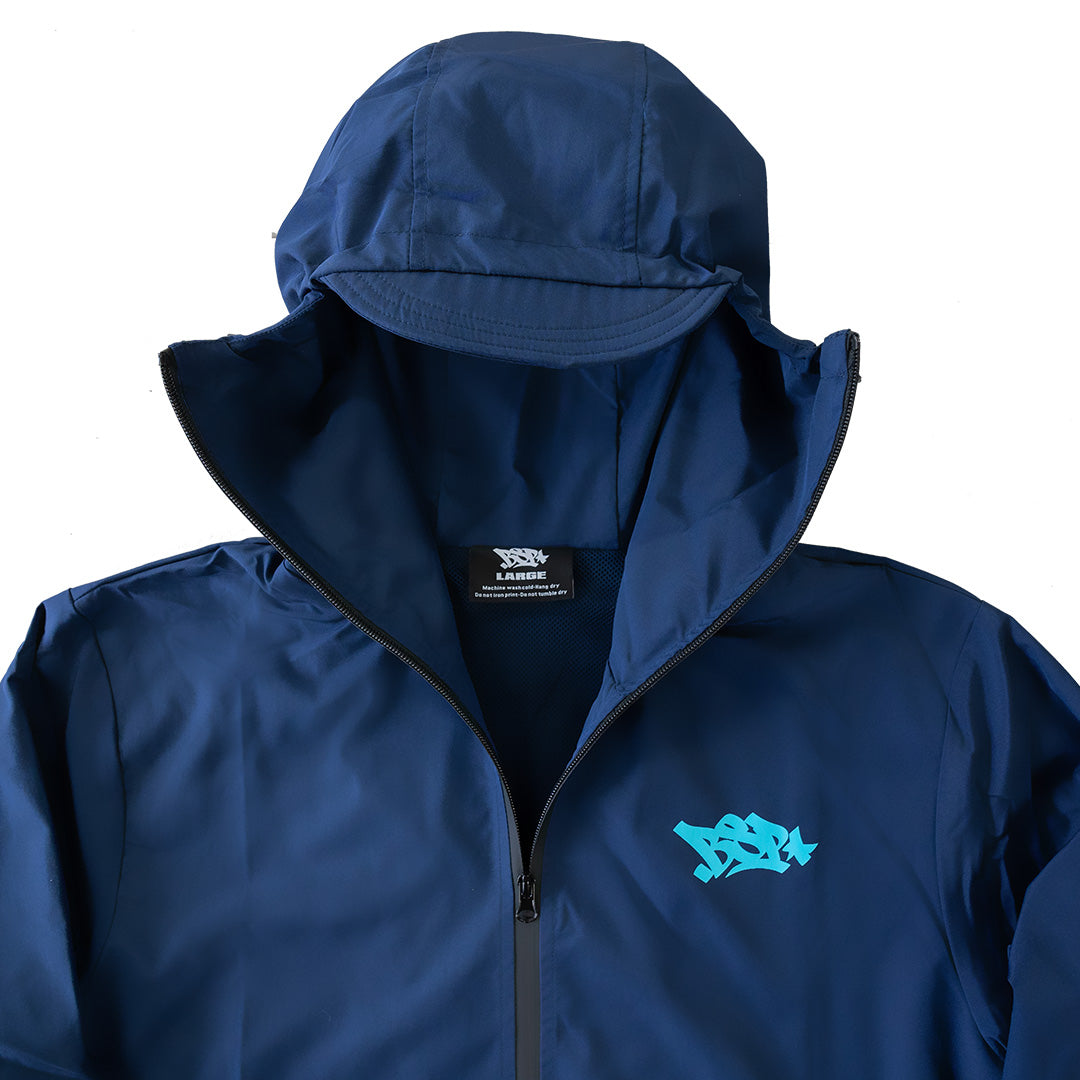 MASKUP RAIN JACKET - BLUE