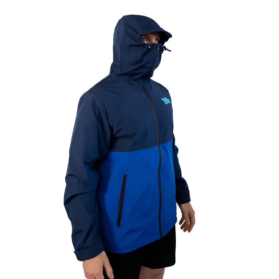 MASKUP RAIN JACKET - BLUE