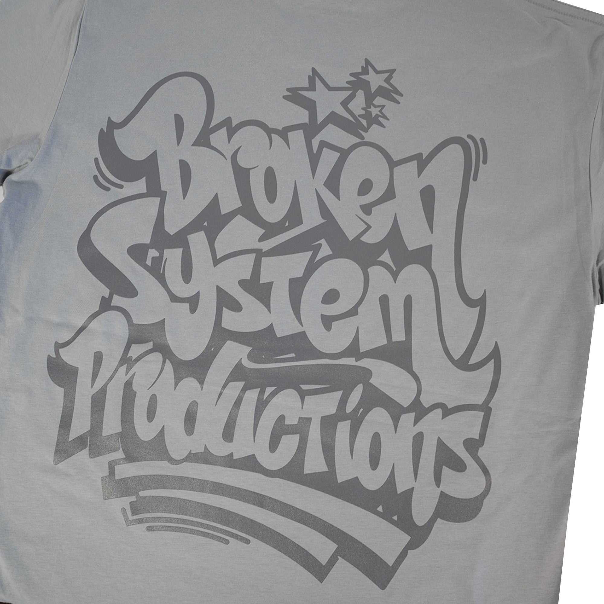 Broken System Productions Tee - Smoke Grey