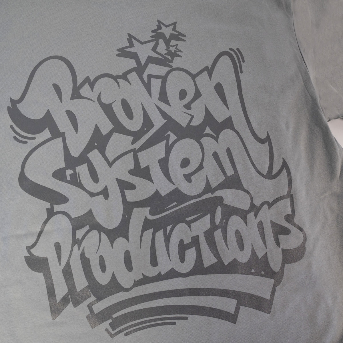 Broken System Productions Tee - Smoke Grey