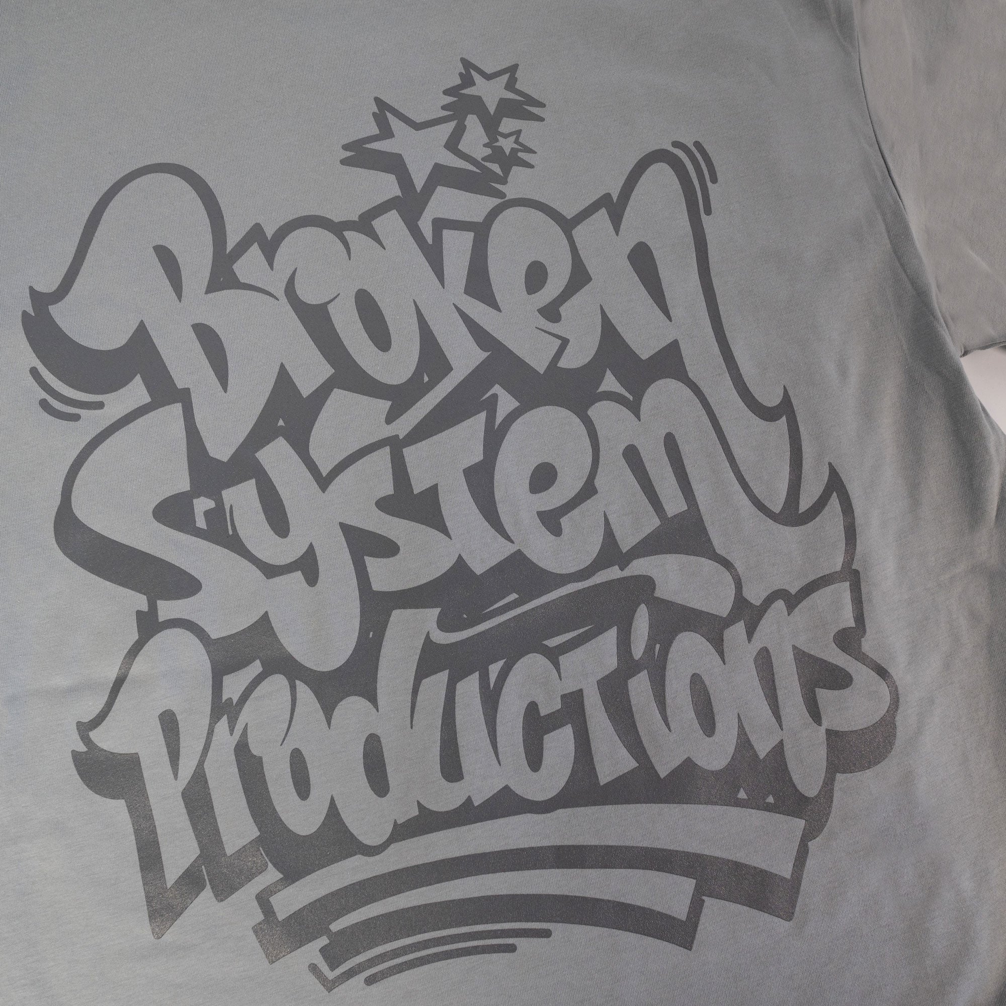 Broken System Productions Tee - Smoke Grey