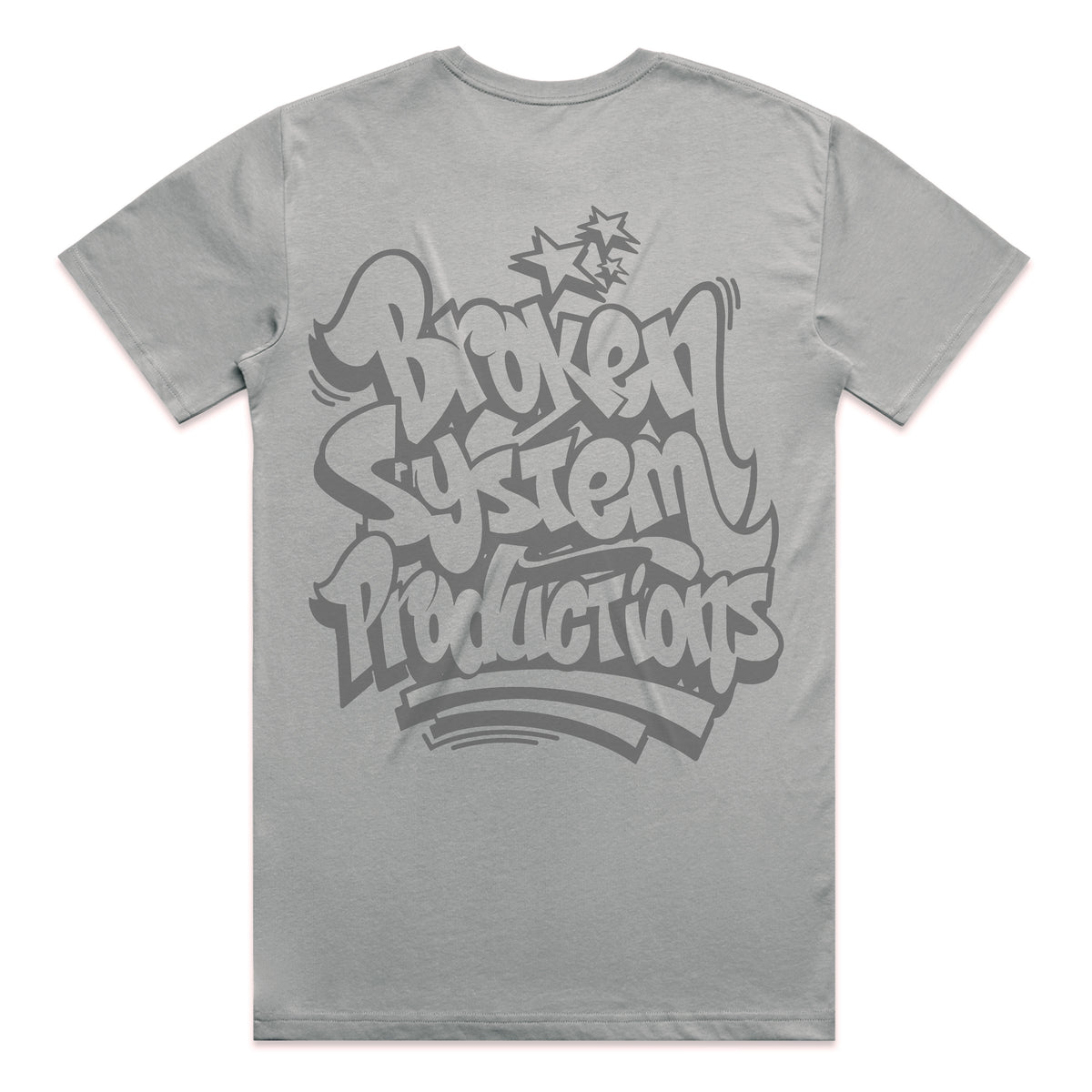 Broken System Productions Tee - Smoke Grey