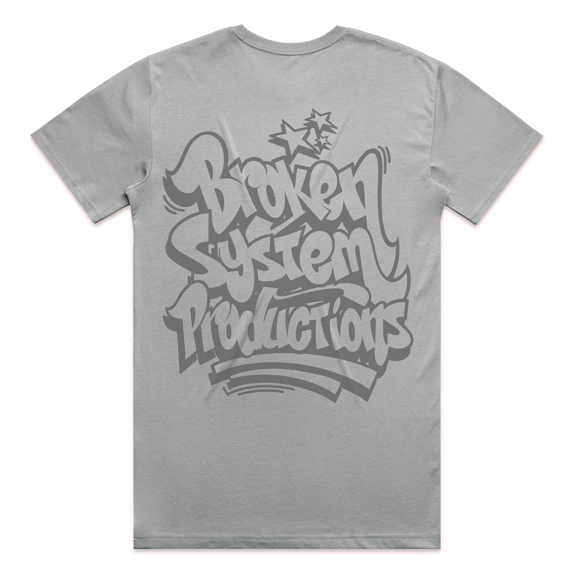 Broken System Productions Tee - Smoke Grey