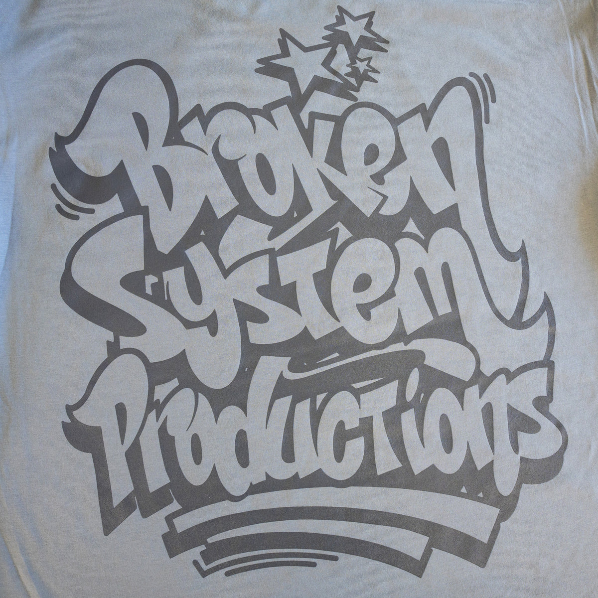 Broken System Productions Tee - Smoke Grey