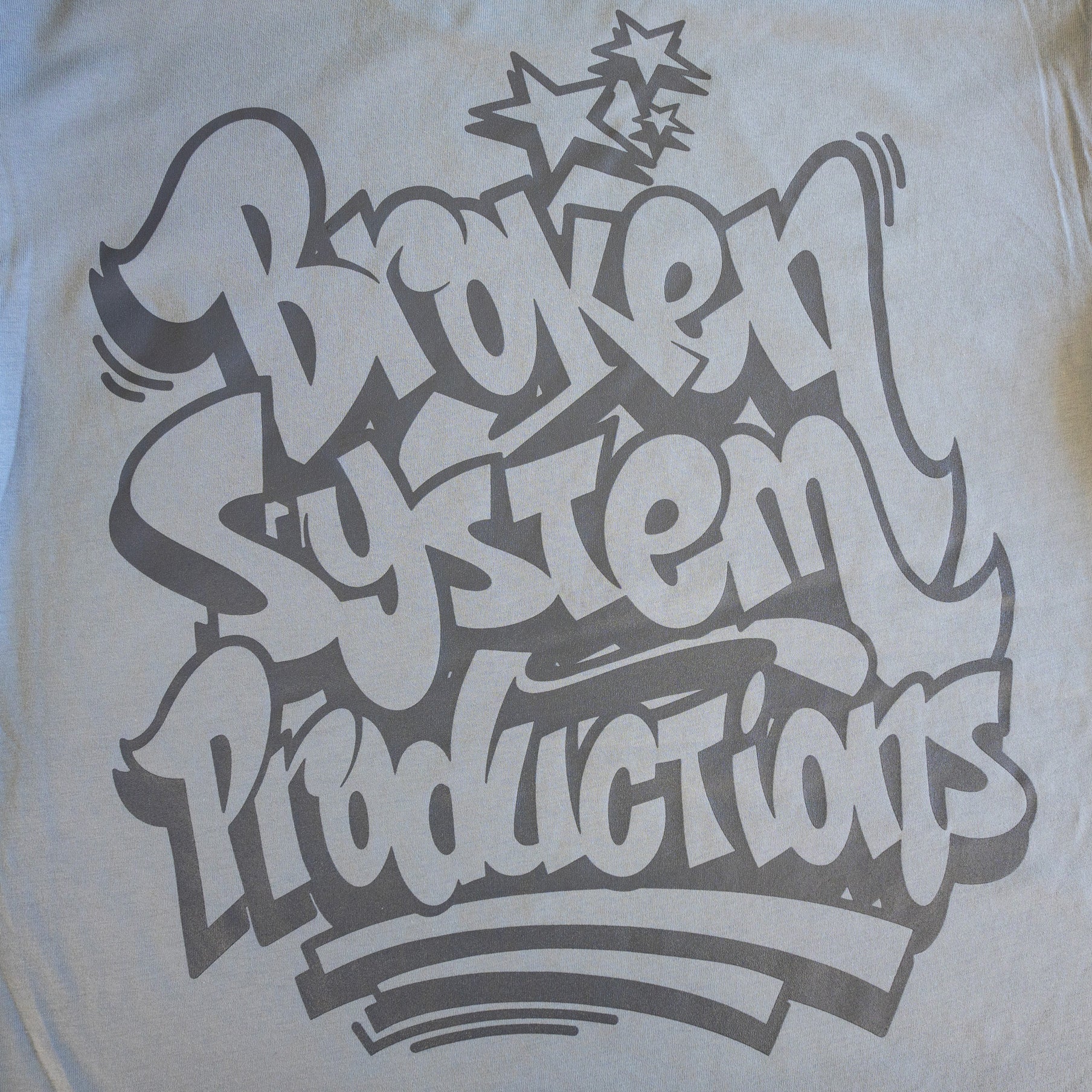 Broken System Productions Tee - Smoke Grey