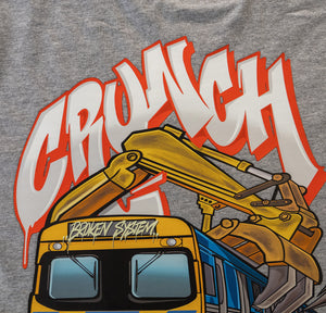 Crunch Time Tee - Grey Marle