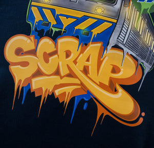 BACK FROM THE SCRAP HOODIE - Navy