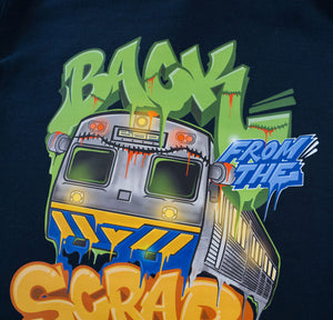 BACK FROM THE SCRAP HOODIE - Navy