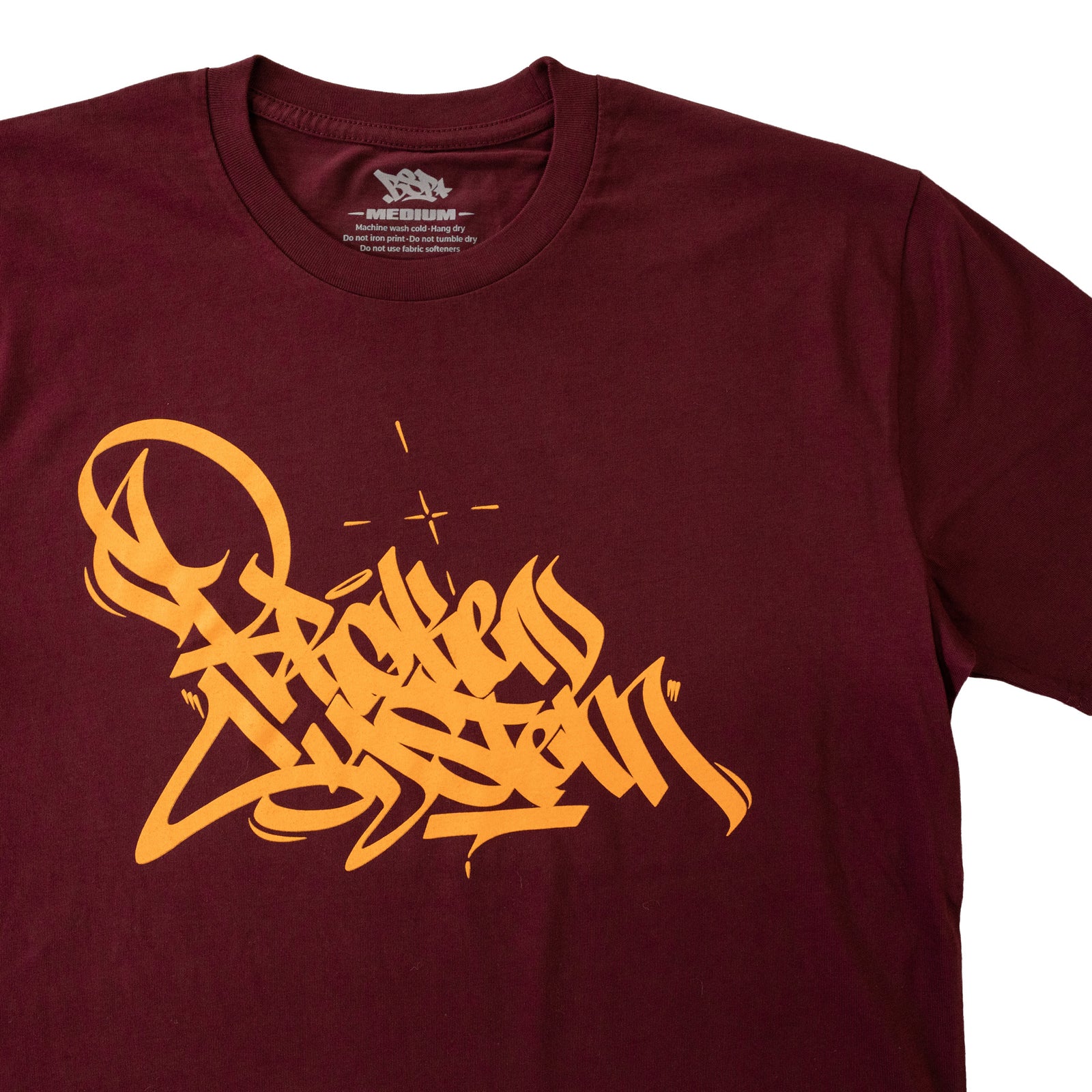 Broken System Tee - Burgundy