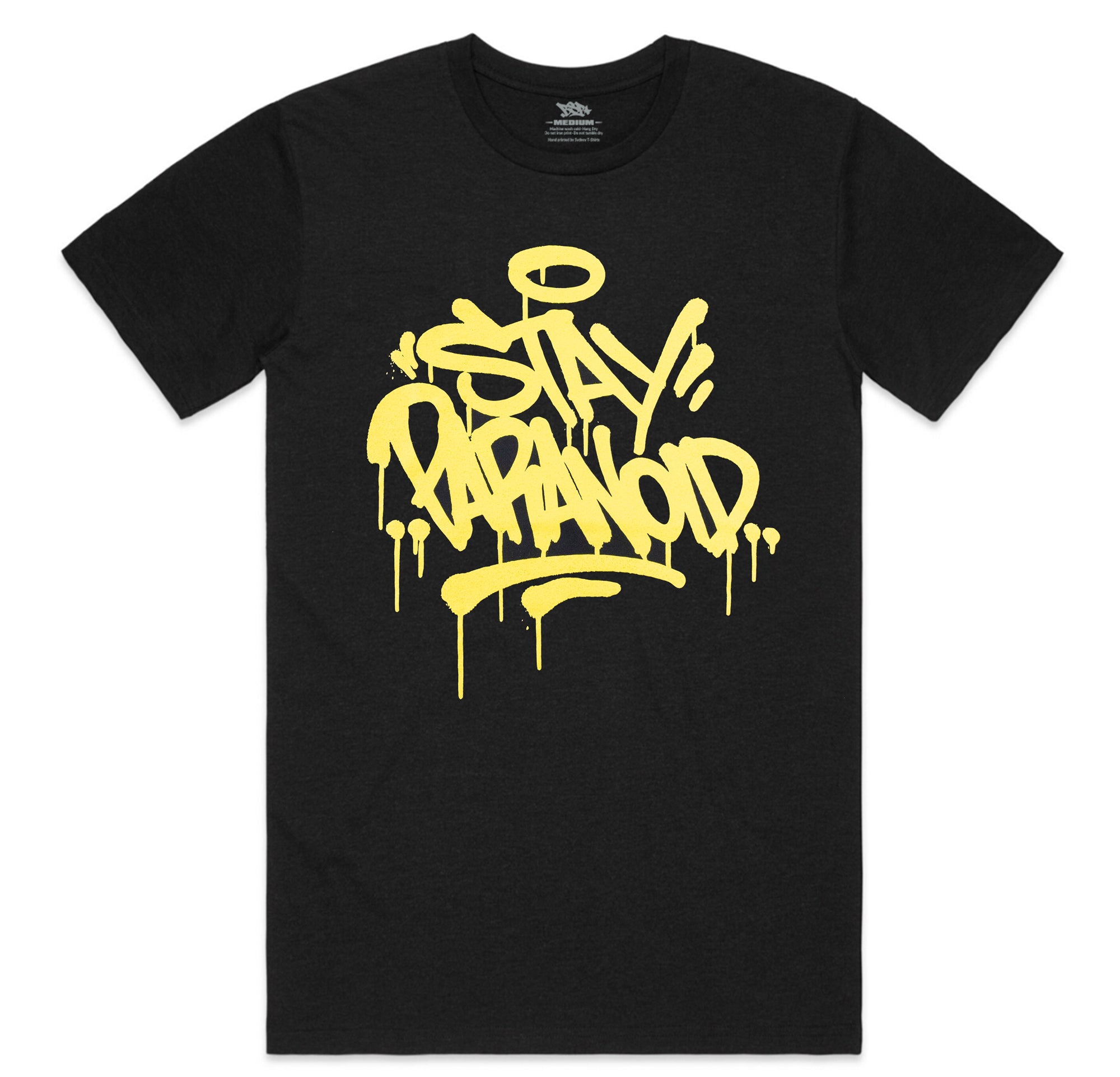 STAY PARANOID TEE - BLACK