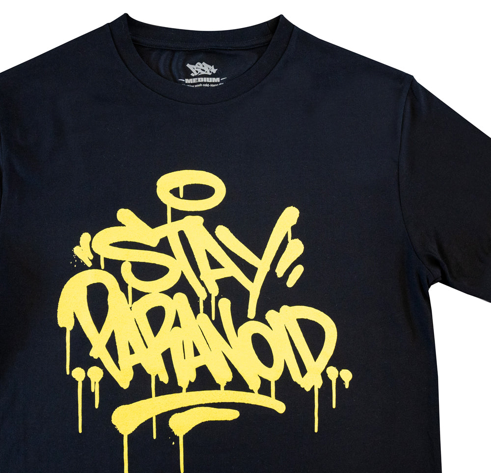 STAY PARANOID TEE - BLACK