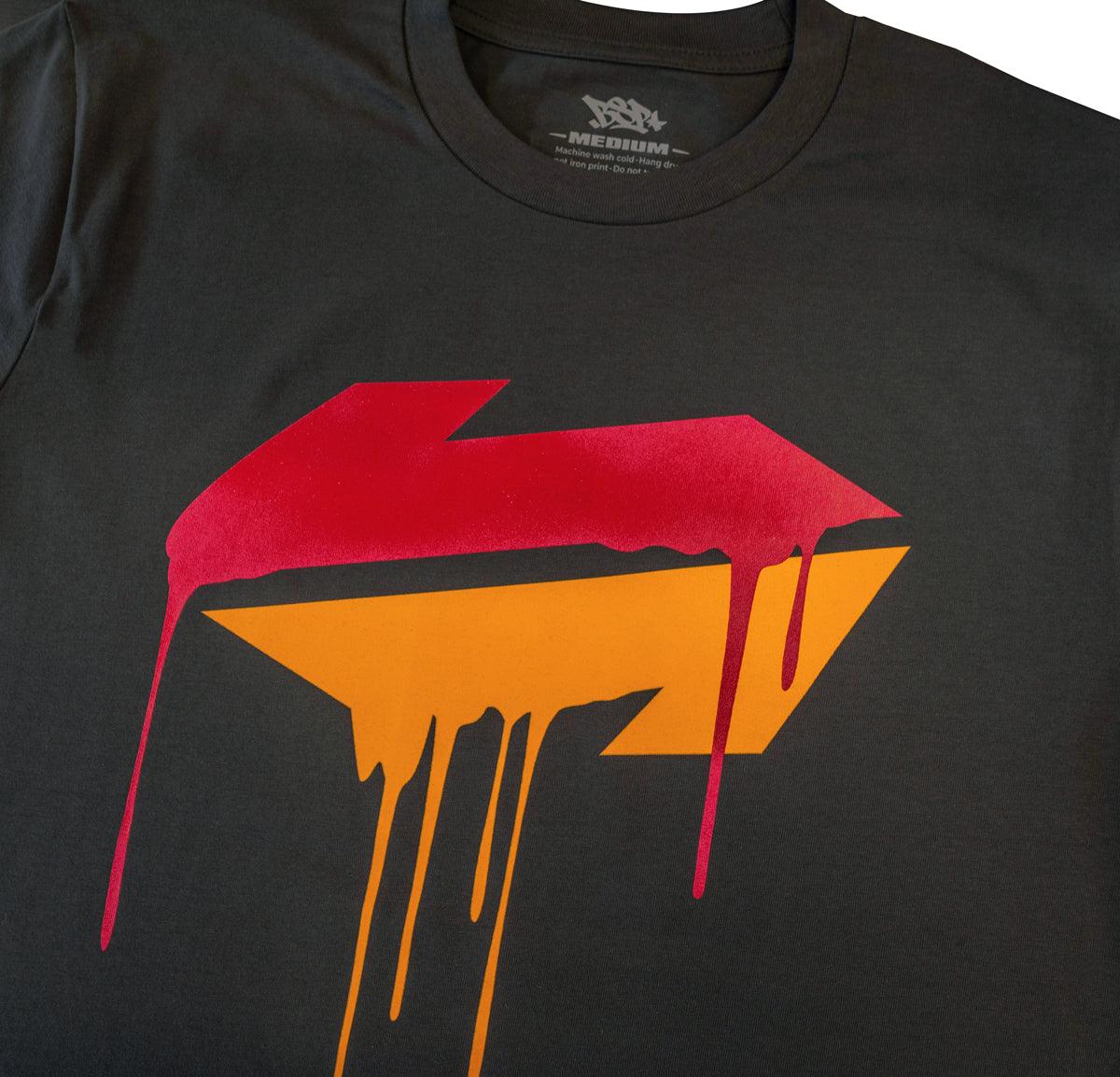 State Rail Drip Tee - Charcoal