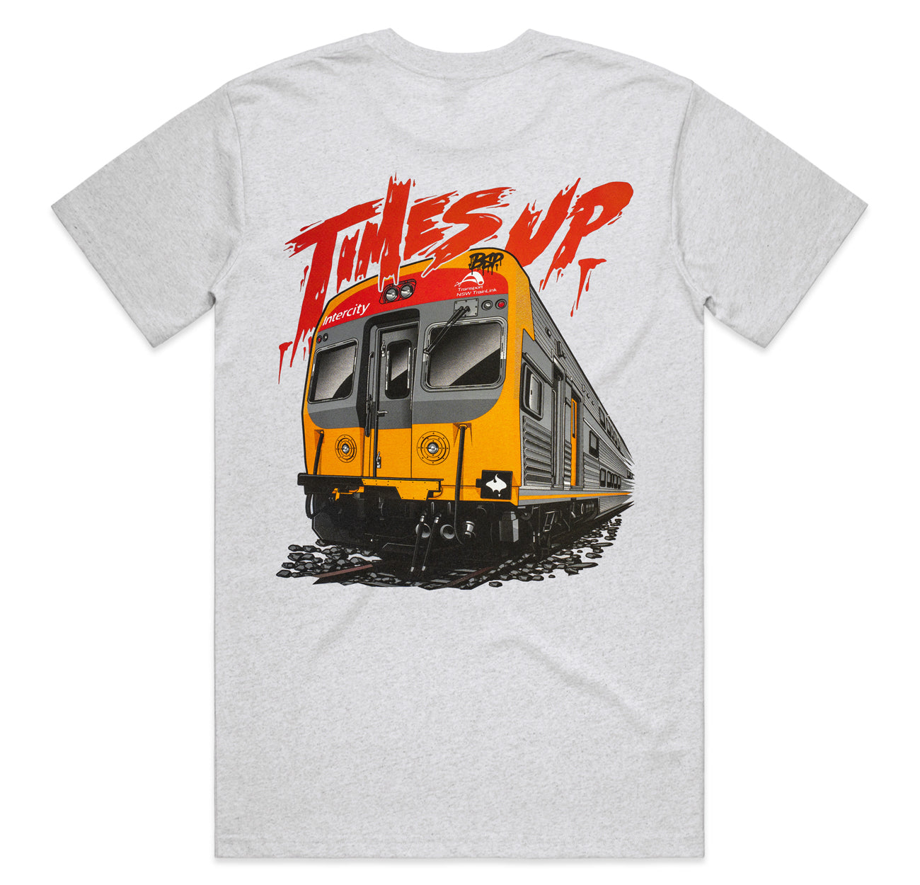 Times Up Tee - White Marle
