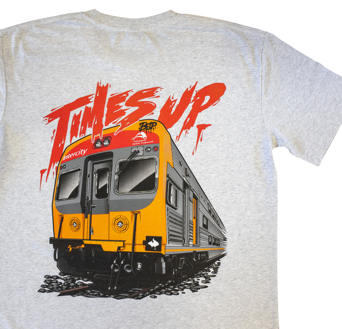 Times Up Tee - White Marle