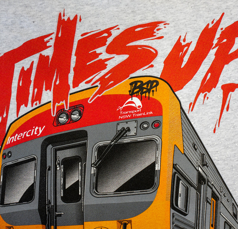 Times Up Tee - White Marle