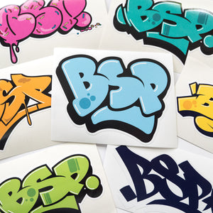 BSP Mixed Graffiti Stickers close up