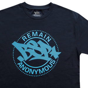 Remain Anonymous Tee - Navy