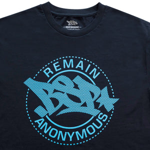 Remain Anonymous Tee - Navy