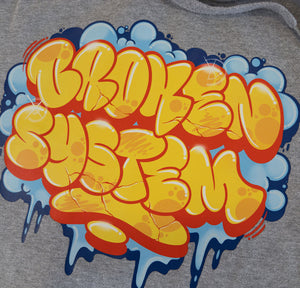 THROWUP HOODIE - GREY MARLE