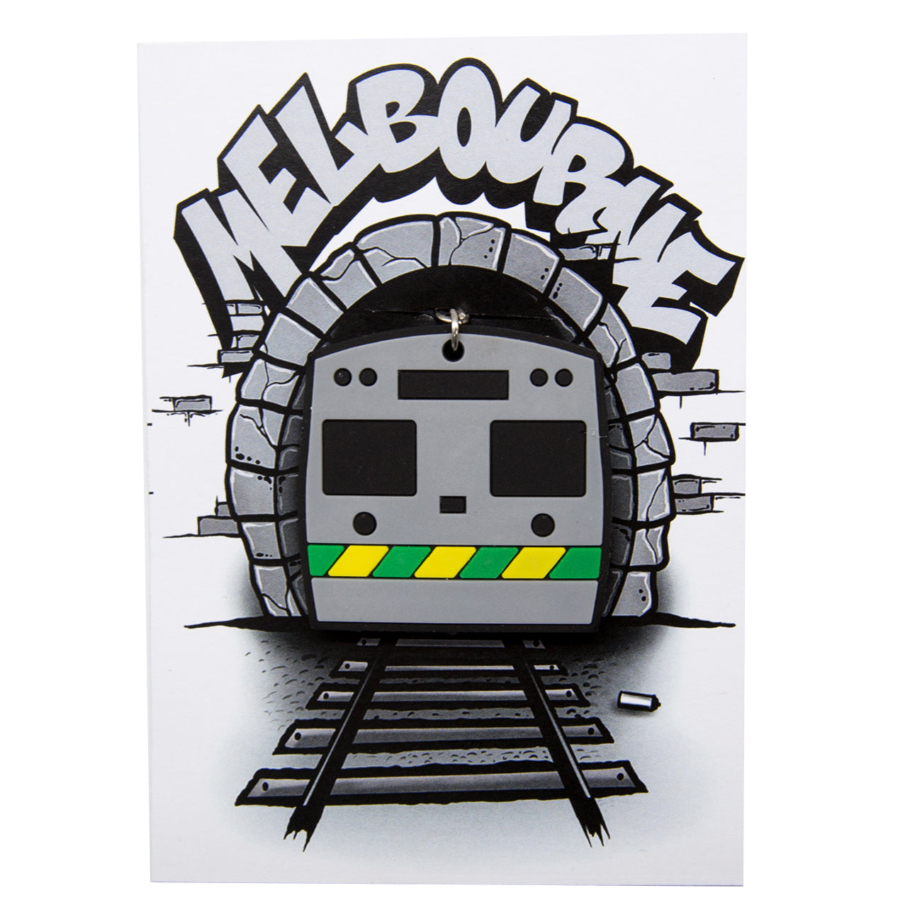 Melbourne train hitachi keyring